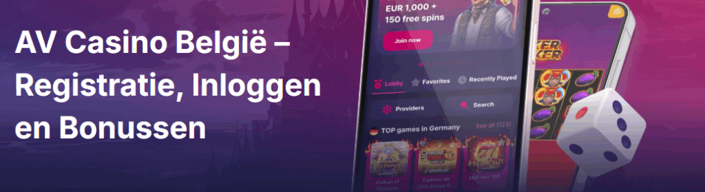AV Casino België – Registratie, Inloggen en Bonussen