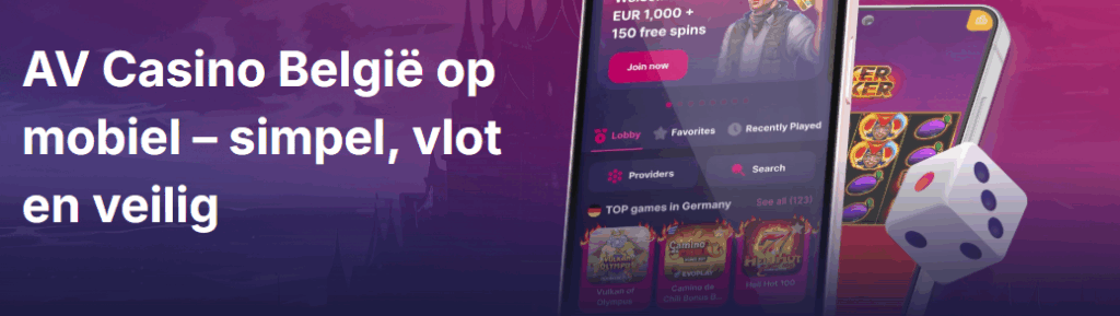 AV Casino België op mobiel – simpel, vlot en veilig